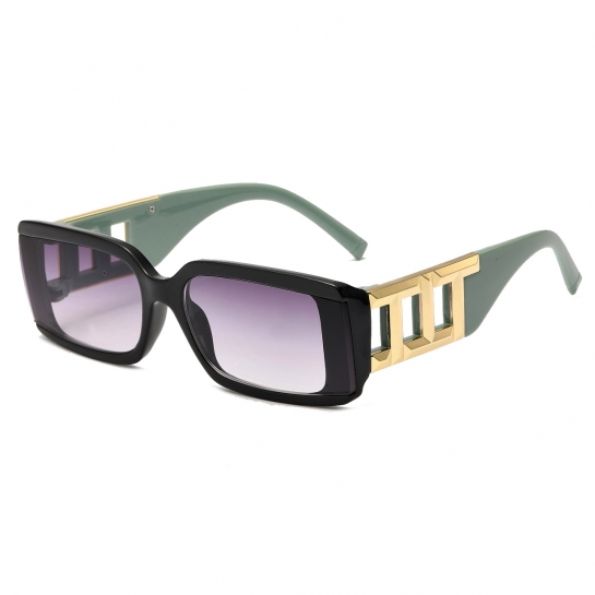 Damskie okulary przeciwsłoneczne z filtrem UV400 black/green ST-MAX5B